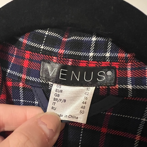 VENUS Plaid Blazer Coat - Picture 3 of 4